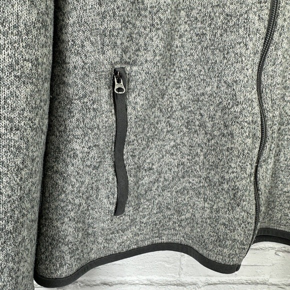 Patagonia Fleece Jacket Long Sleeve Zip Up Gray XXL Fits Like L Polyester - Picture 5 of 13